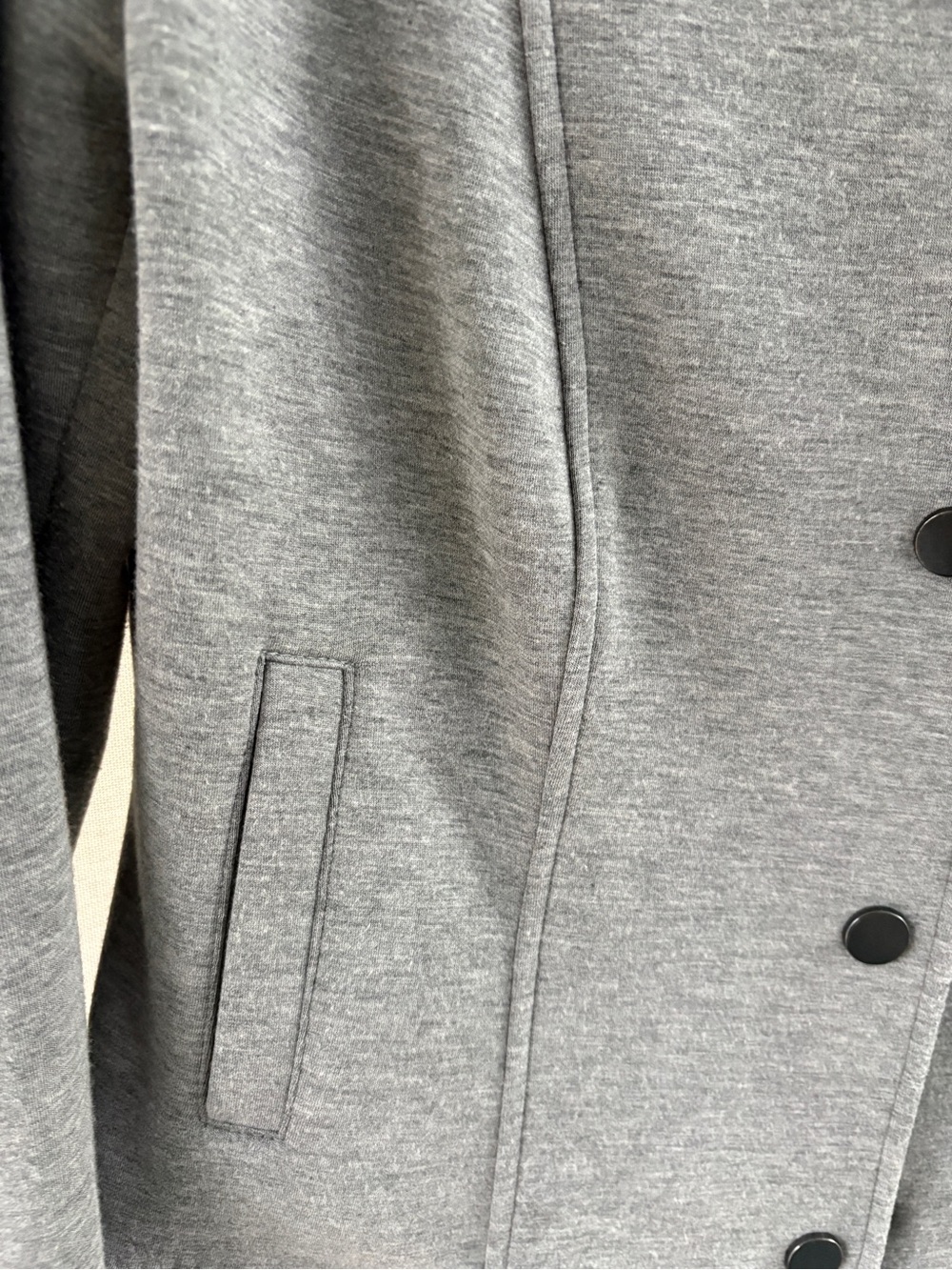 Cabi Gray Knit Button-Up Jacket - Picture 4 of 5